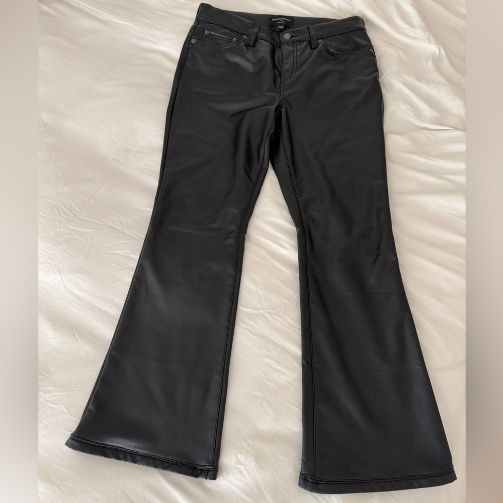Banana Republic Faux Leather Pant Boot Cut Fit